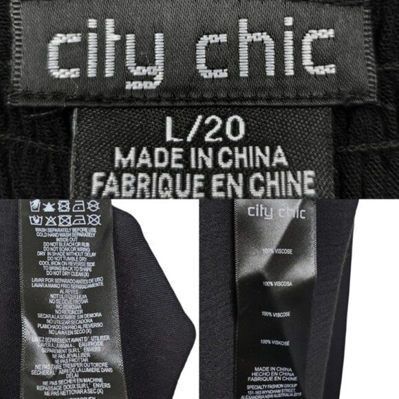 City Chic Womens Black Smocked Off Shoulder Pullover Maxi Dress Size 20 - Picture 5 of 5